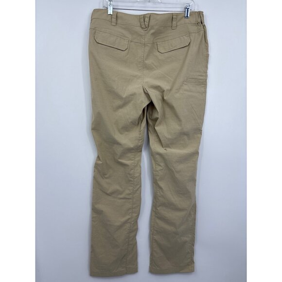 Duluth Trading Women's Hiking Walking Active Nylon Pant Beige Size 14 - Picture 2 of 3